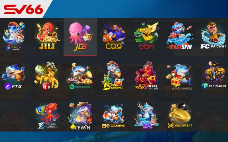 Các sảnh chơi bắn cá nổi tiếng tại SV66