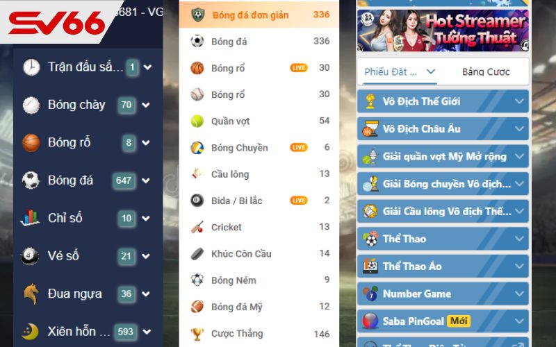Đa dạng các bộ môn thể thao