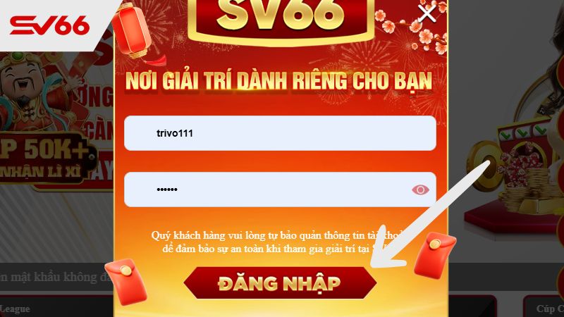 Hoàn tất đăng nhập tài khoản