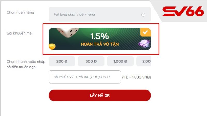 Nạp tiền bằng hình thức ngoại tuyến