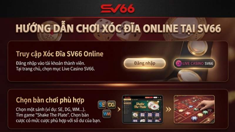 Hướng dẫn tham gia Chơi Xóc Đĩa Online tại SV66