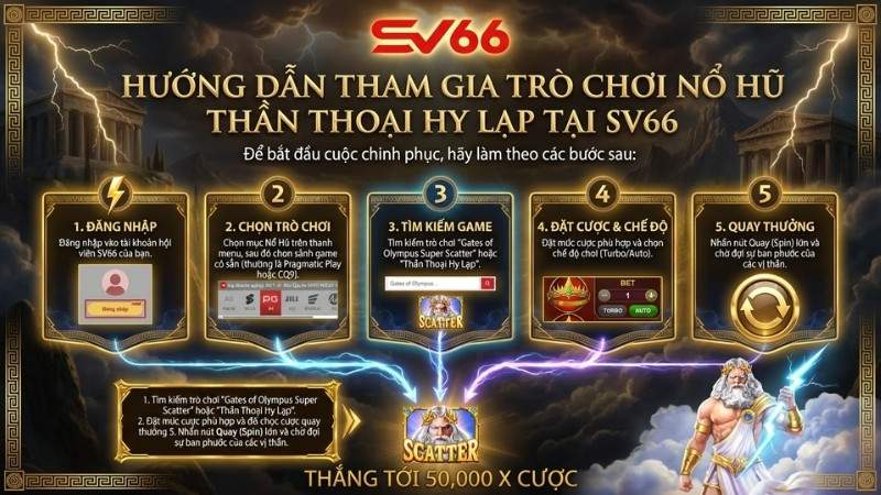 Hướng dẫn tham gia nổ hũ Thần Thoại Hy Lạp tại SV66